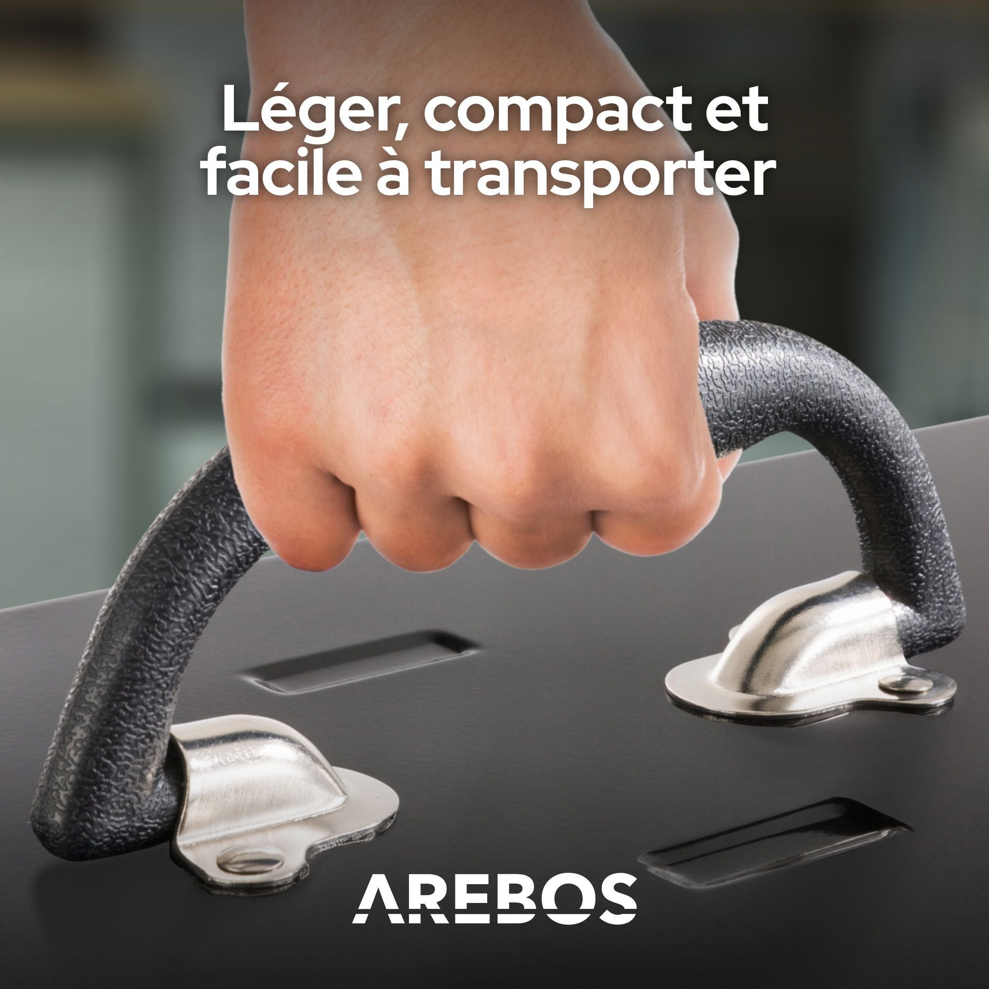 AREBOS Boîte à outils avec 3 tiroirs et 2 compartiments de rangement Noir Poignée de transport et fermetures à pression Coffret à Outils - 9