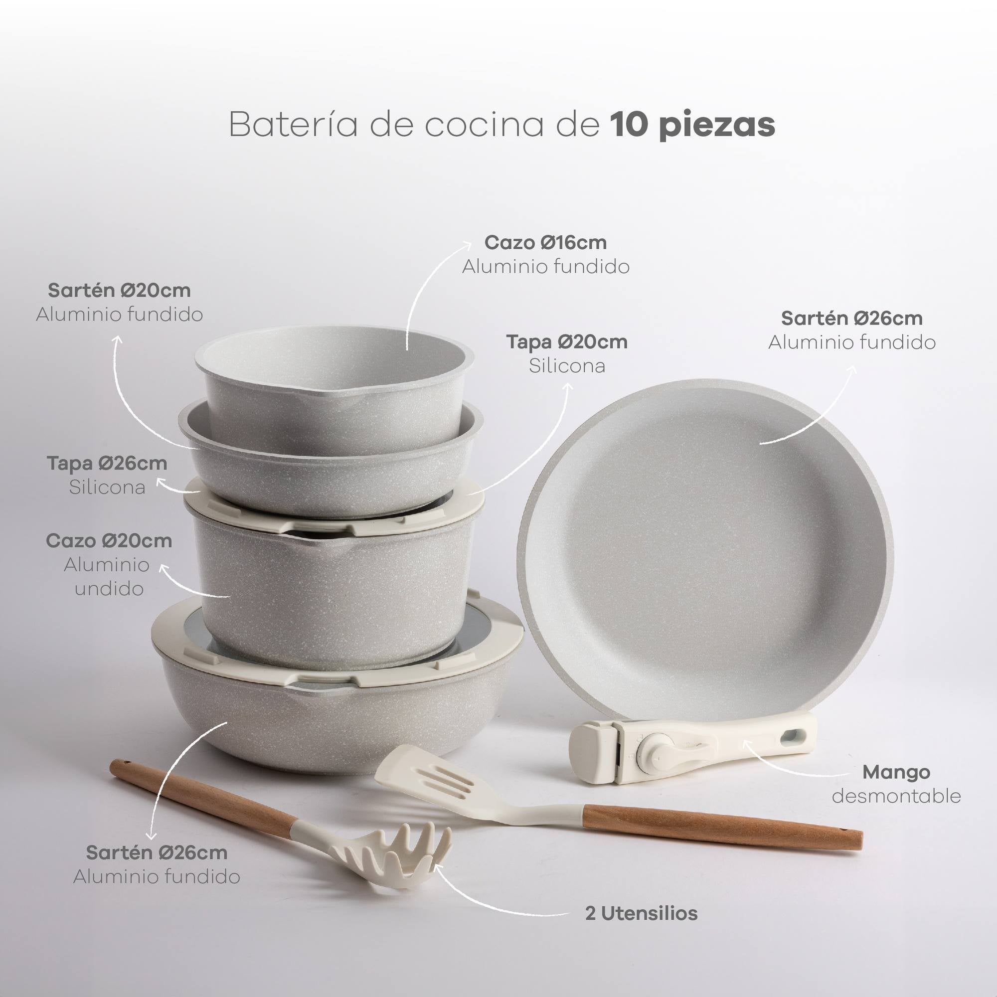 Set di pentole BERGNER Click&Cook con caffettiera French Press - 2