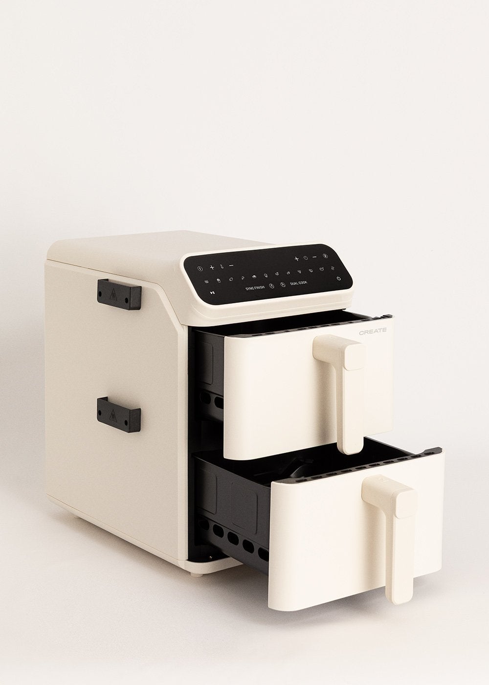 CREATE - AIR FRYER DUAL STACK - Frytkownica beztłuszczowa 11,2 L z podwójną warstwą i niezależną kontrolą - Blanc cassé - 7