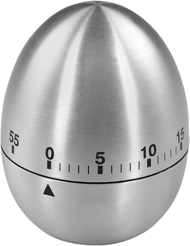 Timer do jajek (z funkcją timera, klepsydra, stal nierdzewna) srebrny