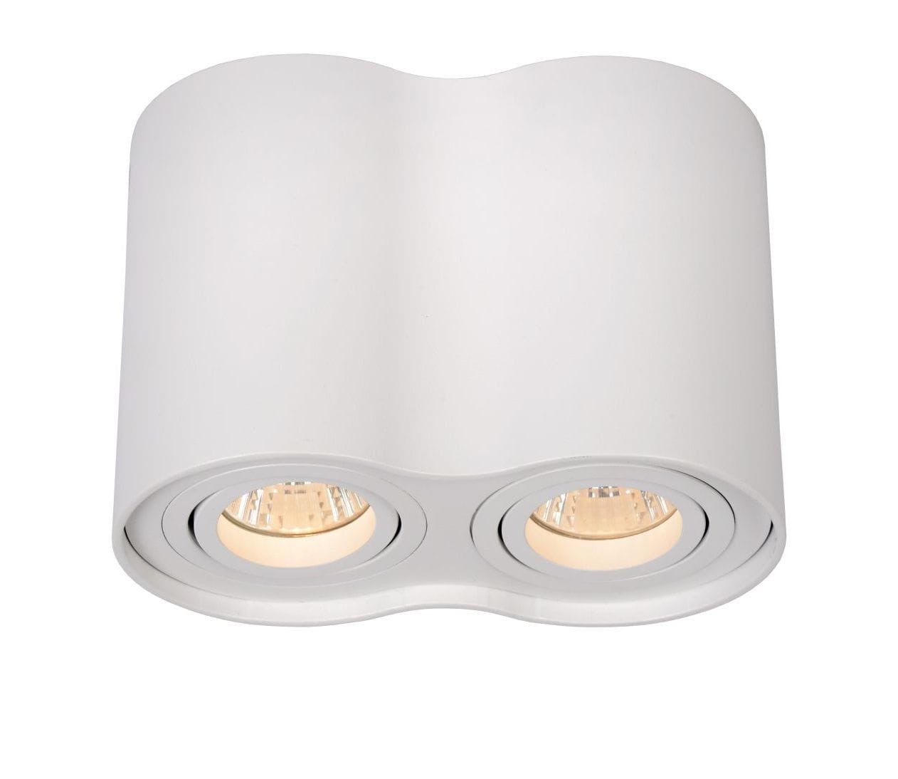 Reflektor sufitowy Spot TUBE biały 2xGU10x50W wym: 12,5 x 19,5 x 9,5 cm IP20 Lucide