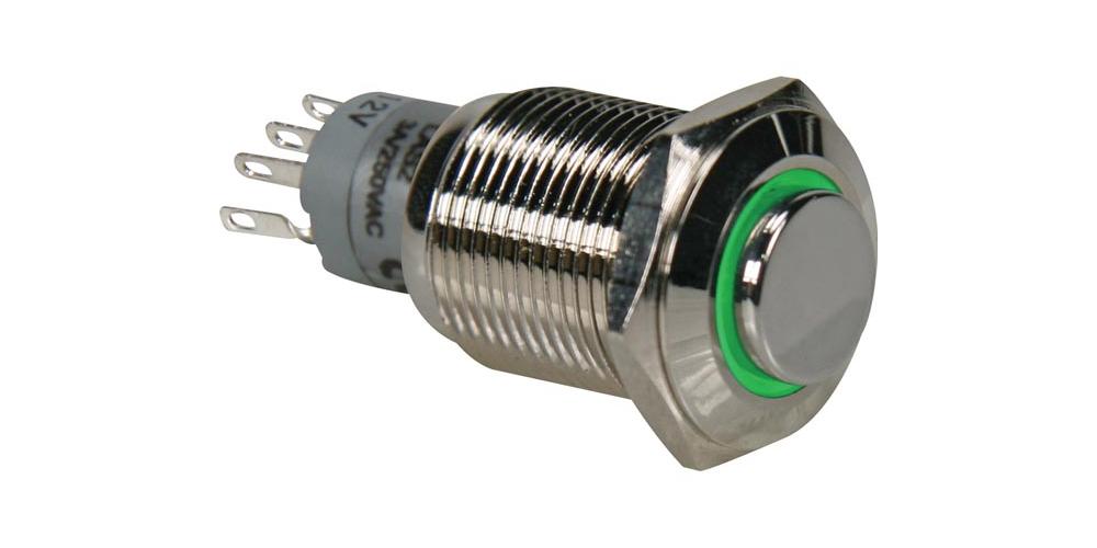 Bouton-poussoir Eaton HT8GBGABV3-POP - 24V - 1NO+1NC - Vert - IP étanche - Neuf Surplus