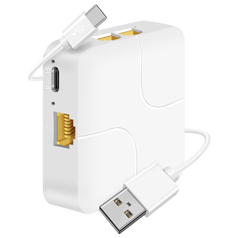Rozdzielacz Gigabit 1 na 4, 100/1000 Mb/s, rozdzielacz kabla internetowego LAN RJ45
