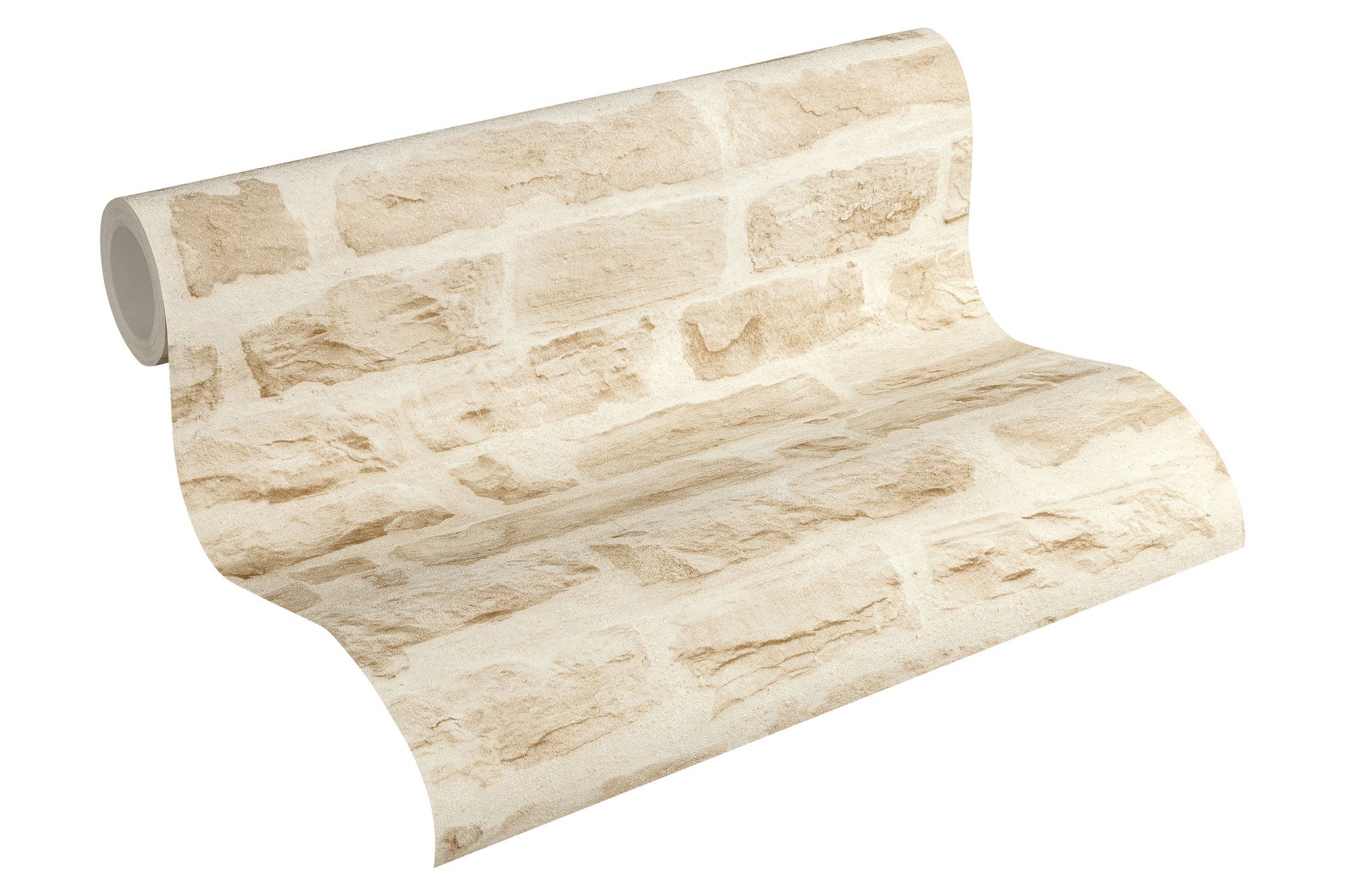 Papier peint Trompe l'oeil Beige Wood'N Stone 2, Elements 2 A.S. Création - 3