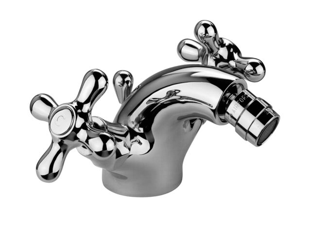 mélangeur de bidet avec deux poignées Paffoni Iris IRV135CR - Chromé - Iris - Vidage automatique 1