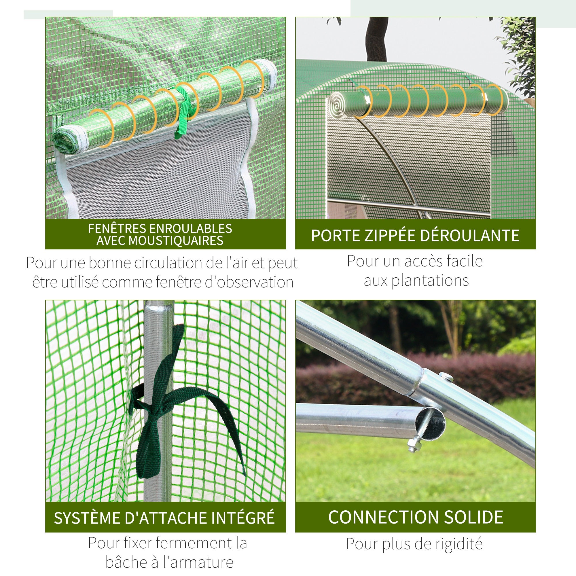 Serre de jardin PE Outsunny - 5