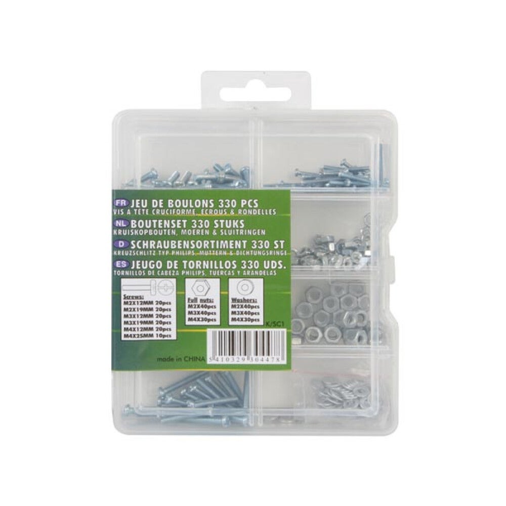 Kit De 20 Vis Hex M4x12 – Inox 304 Avec écrous Et Rondelles, Uxcell