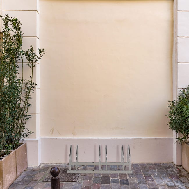 Portabici Da Terra Relaxdays Per 3 Biciclette - Supporto E-Bike E MTB, Acciaio Zincato - Foto 5