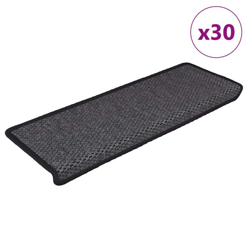 Maty na schody samoprzylepne Sisal-Look 30 szt. 65x21x4 cm vidaXL