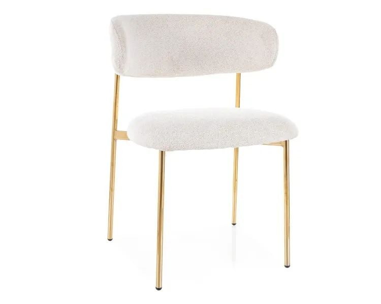 Krzesło tapicerowane ELTON RAVEN beżowy