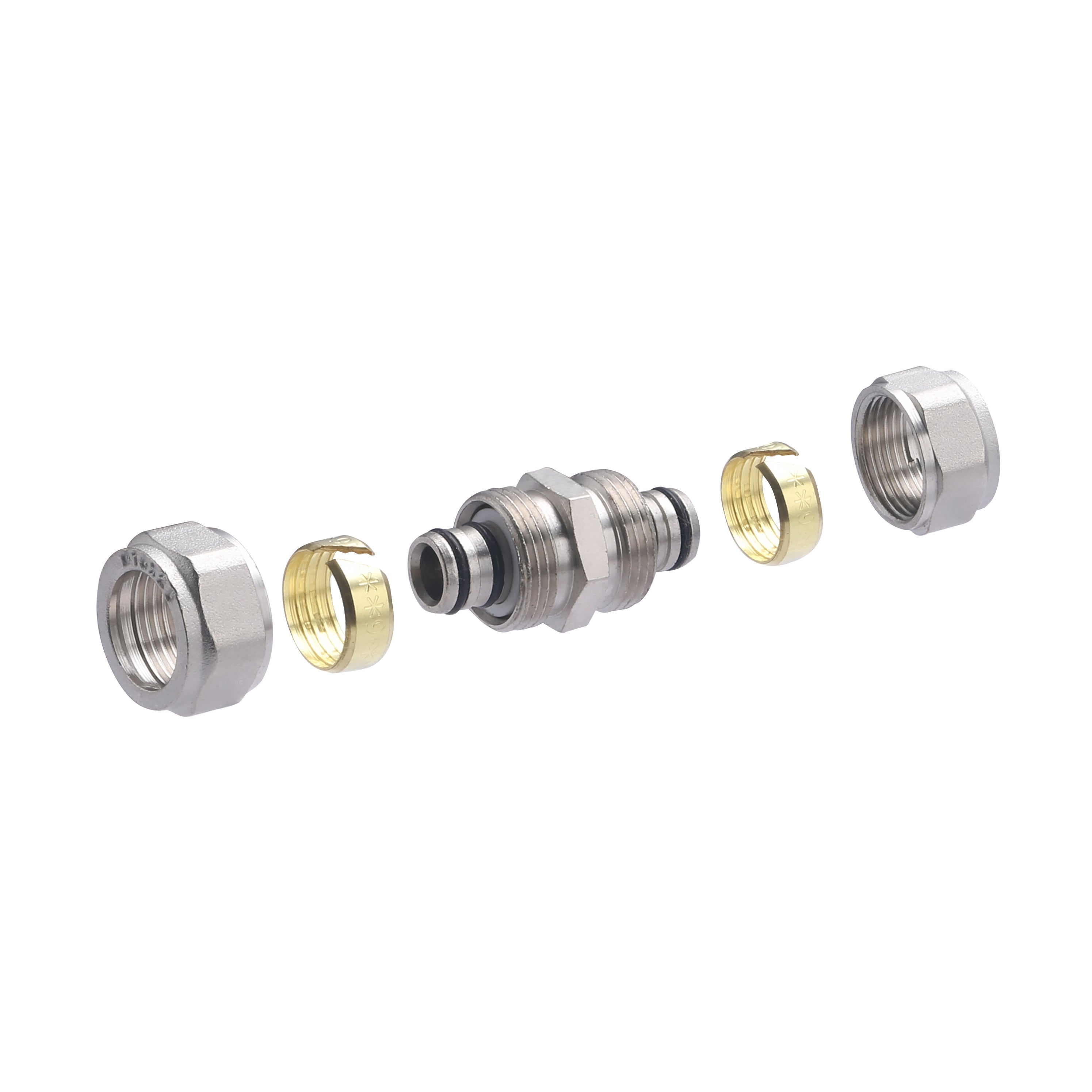 Jonction égale à compression multicouche Ø16 QUICK PLOMBERIE - 6