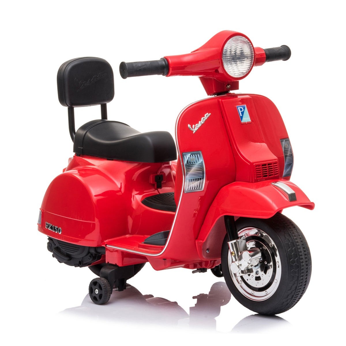 Mini Vespa Piaggio Rossa Elettrica per Bambini Batteria V