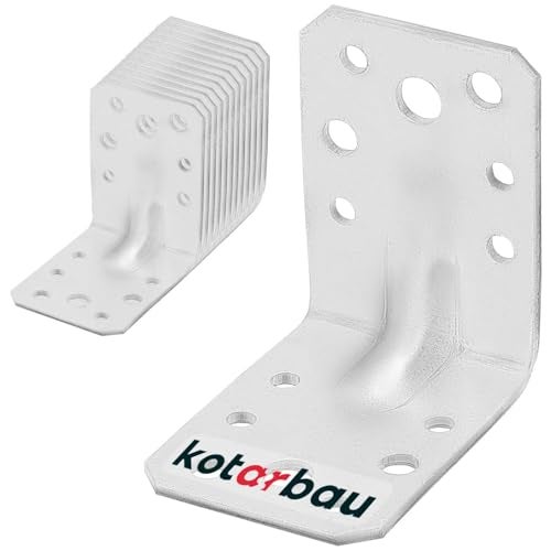 12x kątownik wzmocniony 60x60x45 mm ciesielski łącznik montażowy do drewna - KOTARBAU