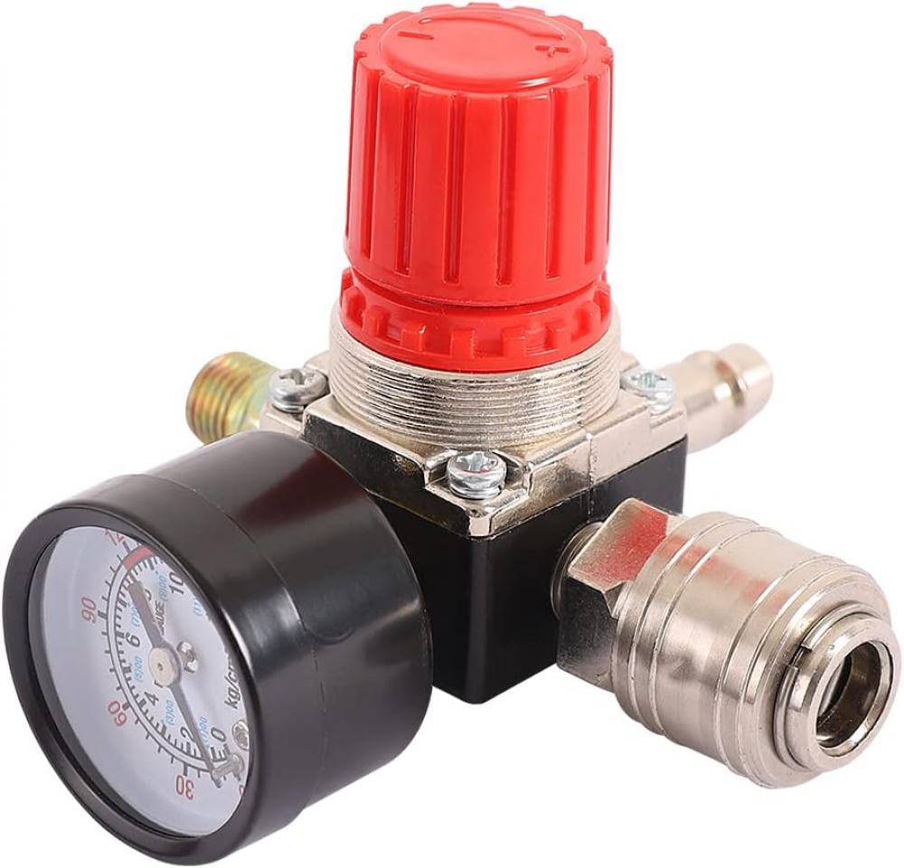 Regulator ciśnienia sprężarki powietrza 1/4 cala, pneumatyczny regulator ciśnienia 1/4 cala, 140 psi 12 bar
