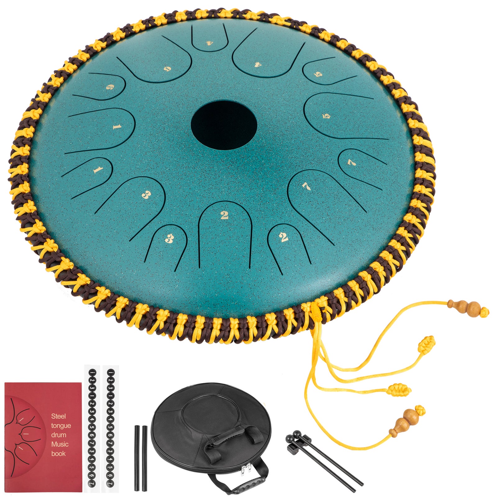 Tambour à Main En Forme De Lunettes - Instrument De Percussion Double Face Pour Enfants - Musique ORFF, éveil Musical - 2