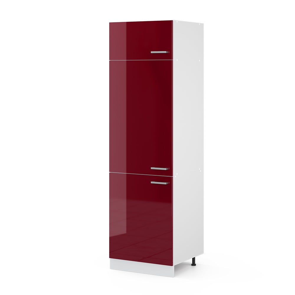 Vicco Szafka na lodówkę R-Line, Czerwony połysk, 60 cm