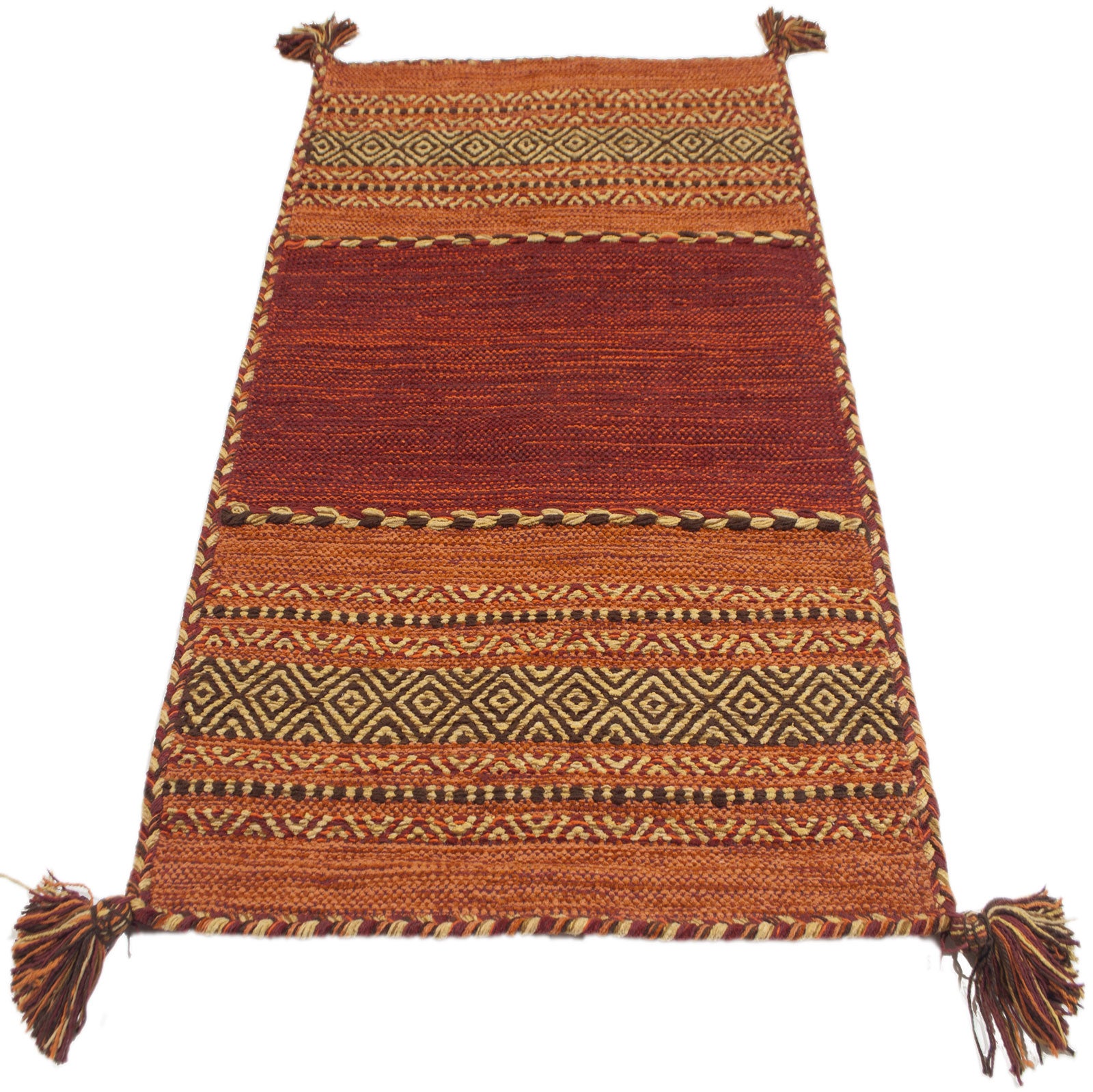 Kilim plemienny Lory 100% bawełna, indyjski, ręcznie robiony 150x90 cm MOŻNA PRAĆ W PRALCE