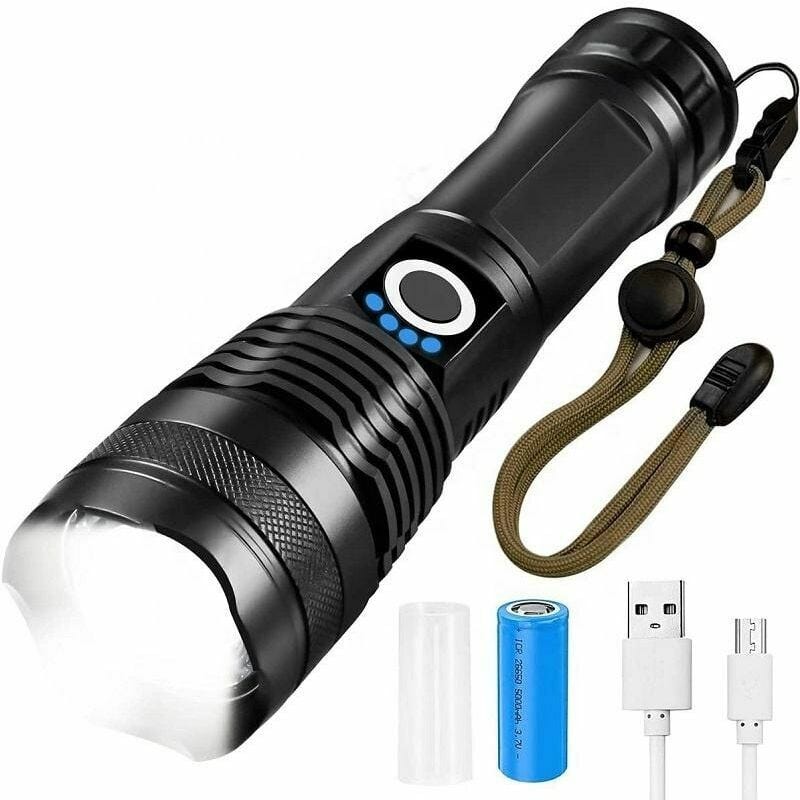Lampe Torche Led Ultra Puissante Shadowhawk , 500000 Lumens Lampe De Poche, XHM77.2 Lampe Torche Laser Puissant Lampe Torche Led Ultra Puissante Shadowhawk , 500000 Lumens Lampe De Poche, XHM77.2 Lampe Torche Laser Puissant