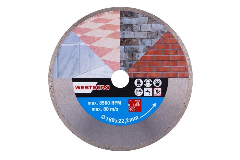 Disc diamantat continuu pentru fierastrau circular Mannesmann 1244-178, O180 mm