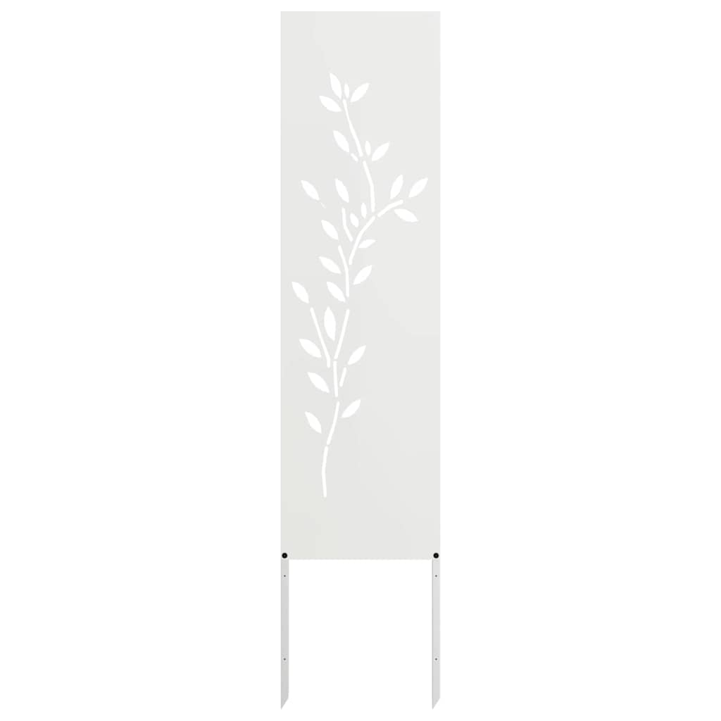 Écran de confidentialité de jardin Floral Blanc 32 x 140 cm vidaXL - 5