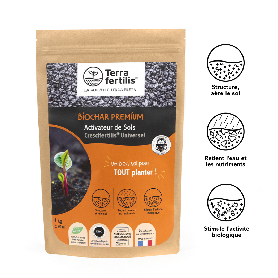 Fertilisant Universel À Base De Biochar - 1 kg - 5