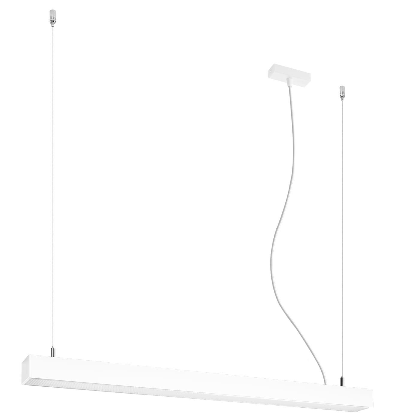 Lampa wisząca Pinne biała LED 31W 3000K 4600lm wym: 150 x 95 x 5 cm metal Thoro Lighting