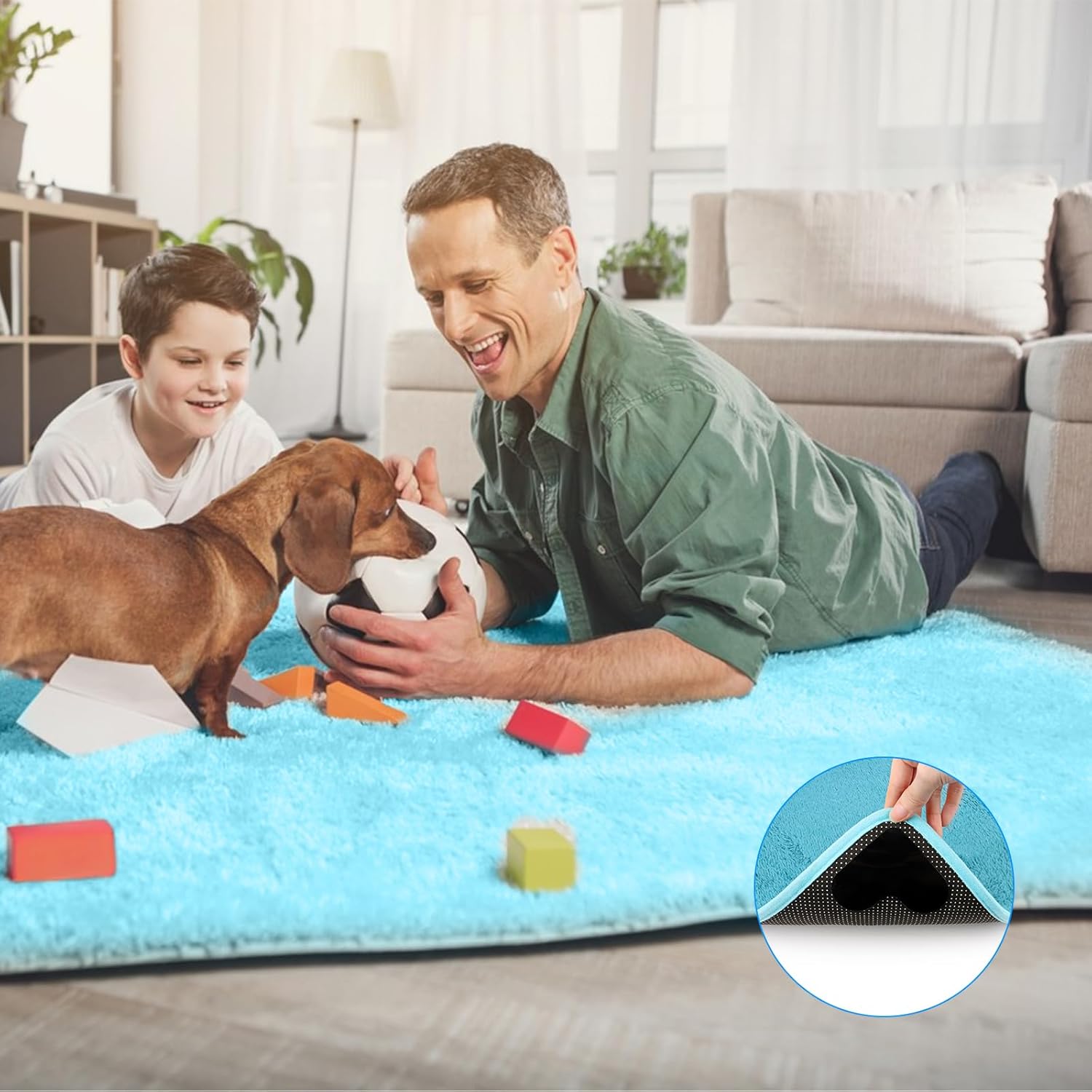 8 clips tapis antidérapants réutilisables – Fixation forte anti-replis, tapis et moquettes - 4