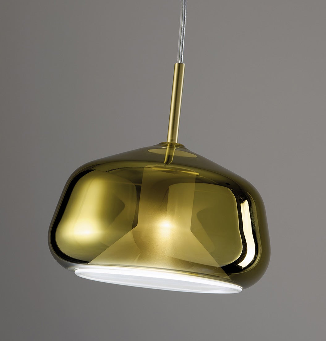 X-RAY suspension, en verre, doré - 3