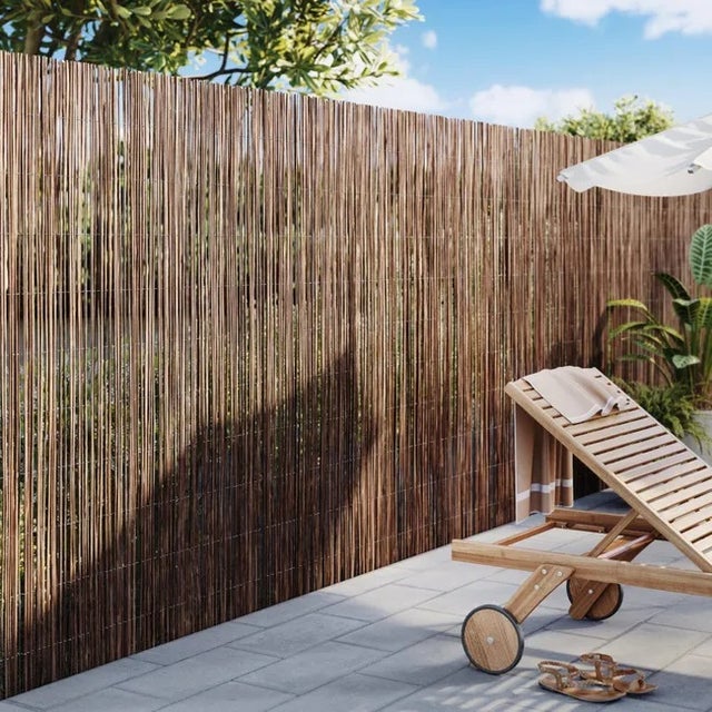 Canisse osier déco naturelle, H.1,5 x L.5 m (150cm x 500cm)