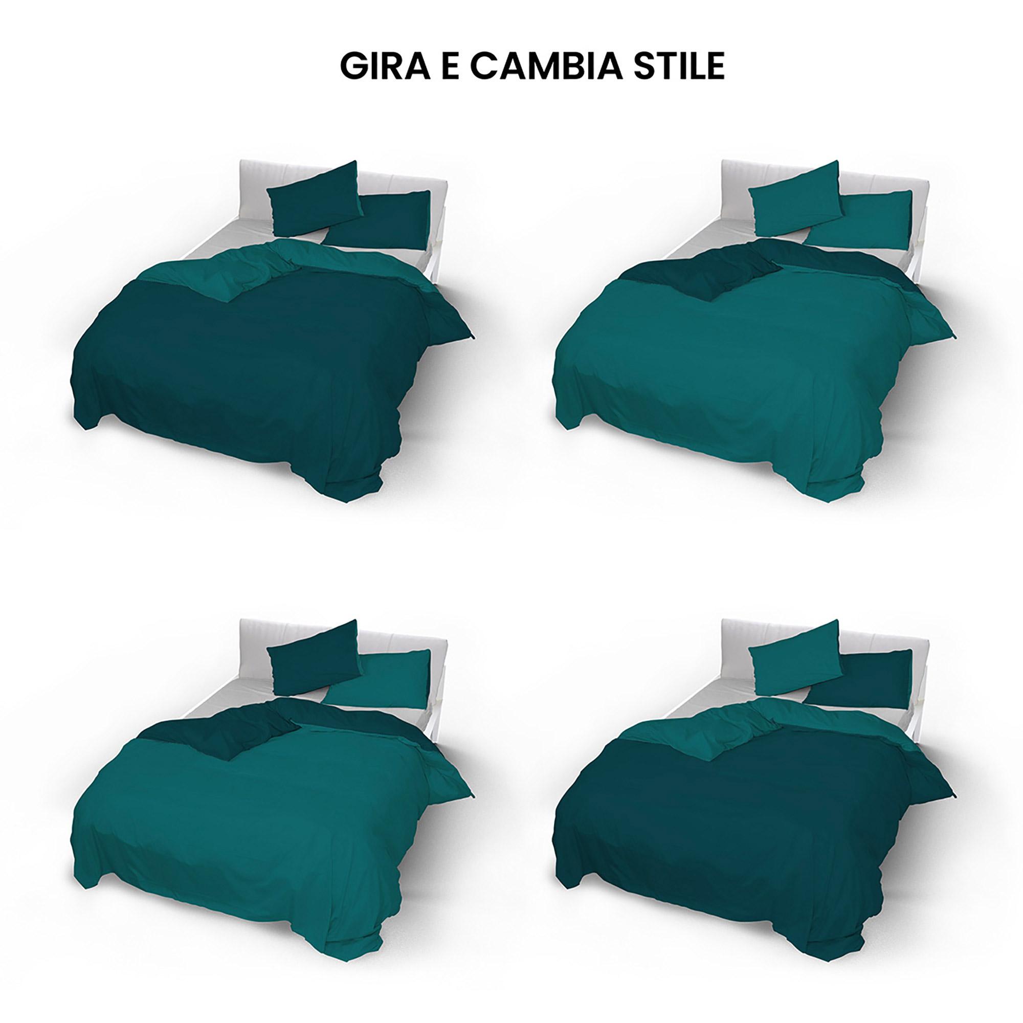 Set Copripiumone Matrimoniale LEVTEX Beach Days – 223x233 Cm + Federe – Cotone Con Stampa Spiaggia Fenicotteri E Palme - 2