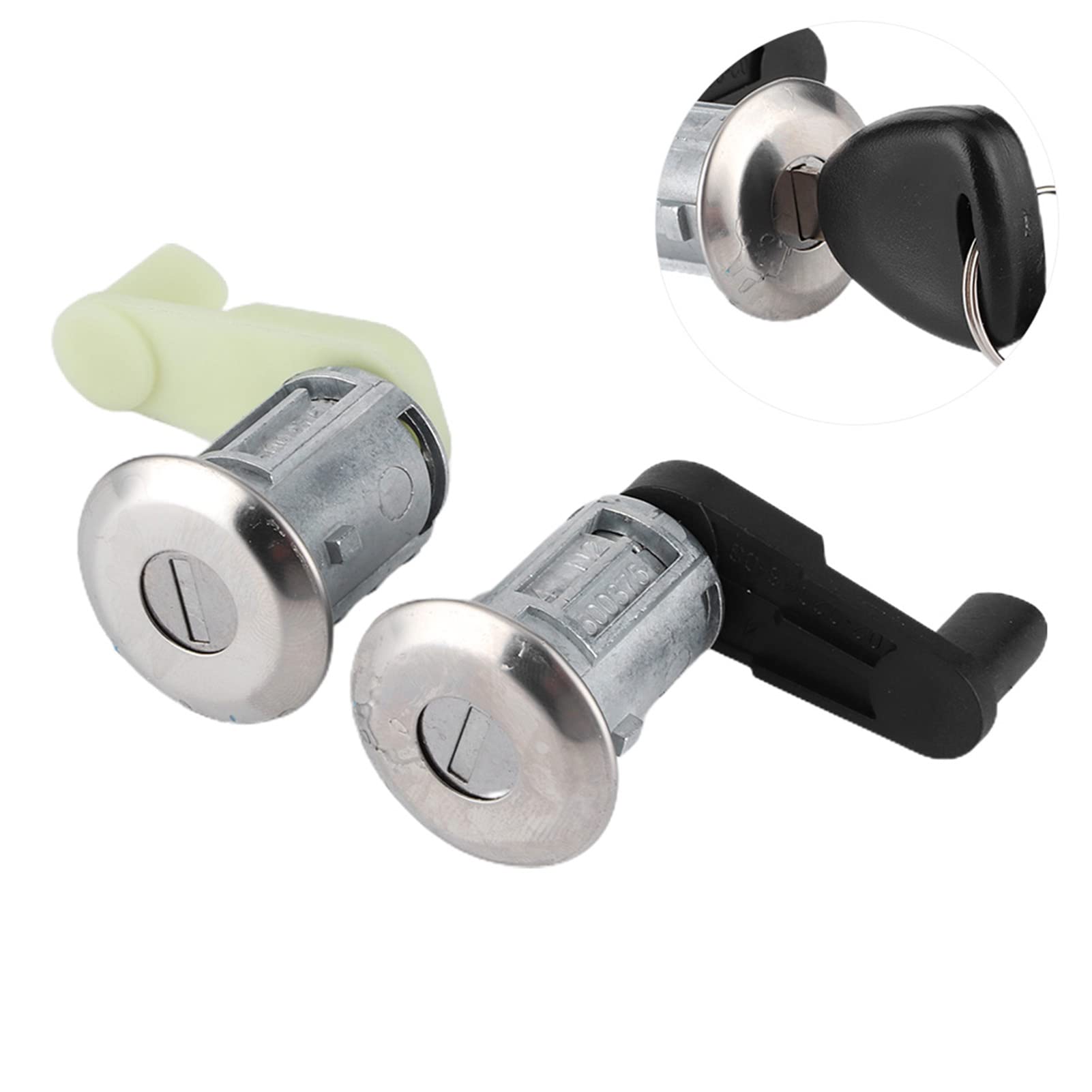 Coppia di kit cilindro serratura porta con chiave 7701468981 adatto per Megane I Scenic I Clio II Thalia - 5