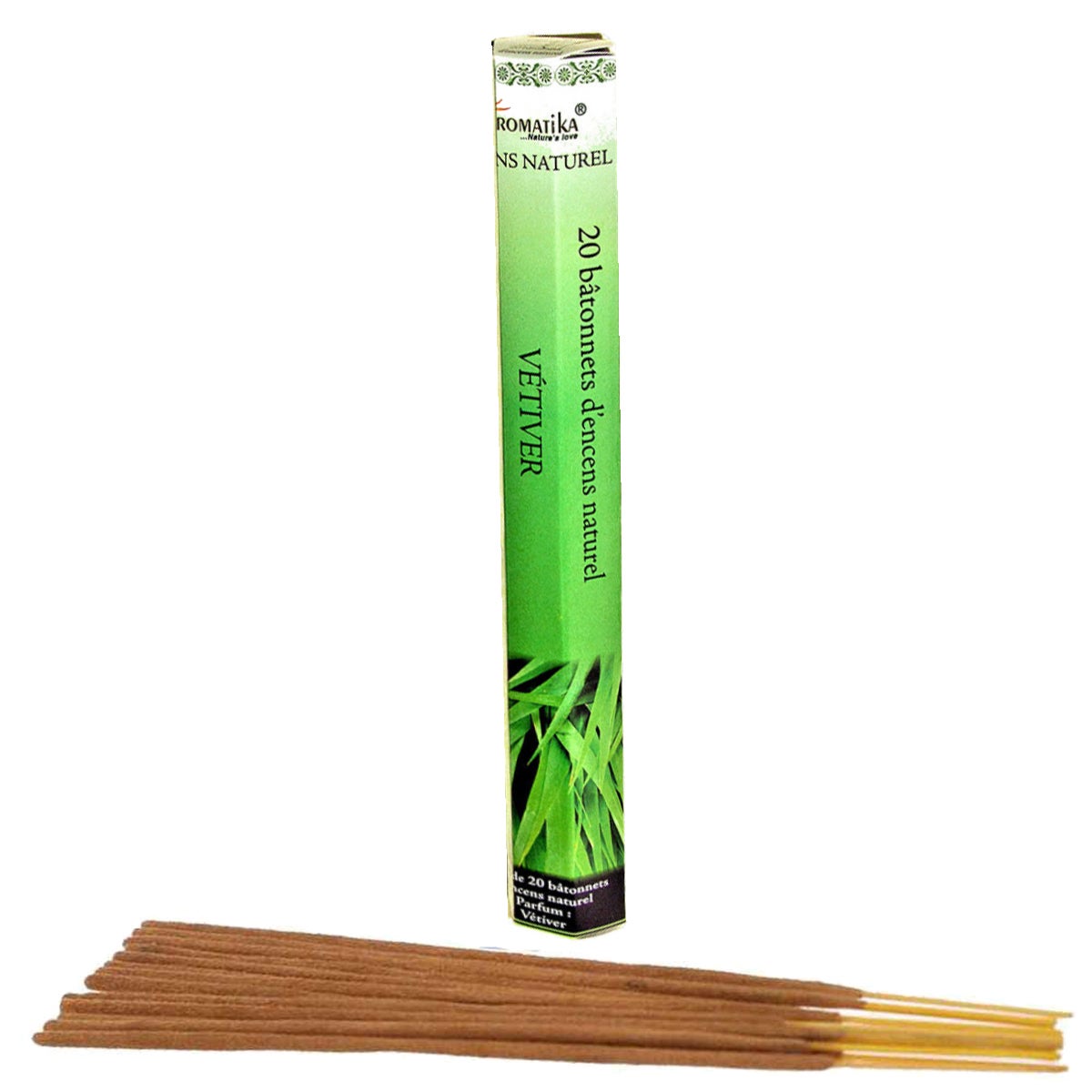 Encens Auroville Vetyver – Bastoncini Di Incenso Naturali 100%