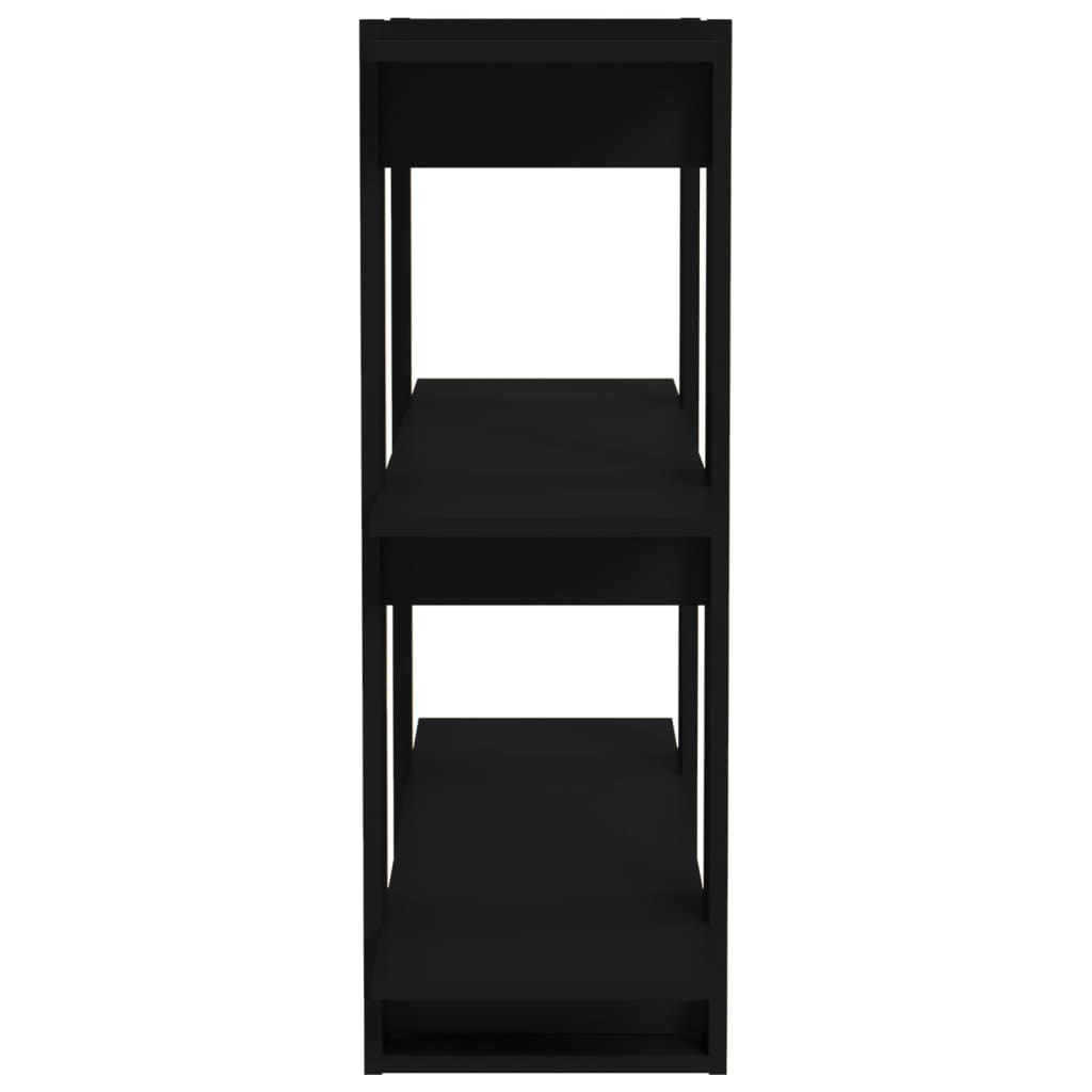 Bibliothèque pour Bureau en bois composite Noir H. 87 x l. 80 x P. 30 cm - 6
