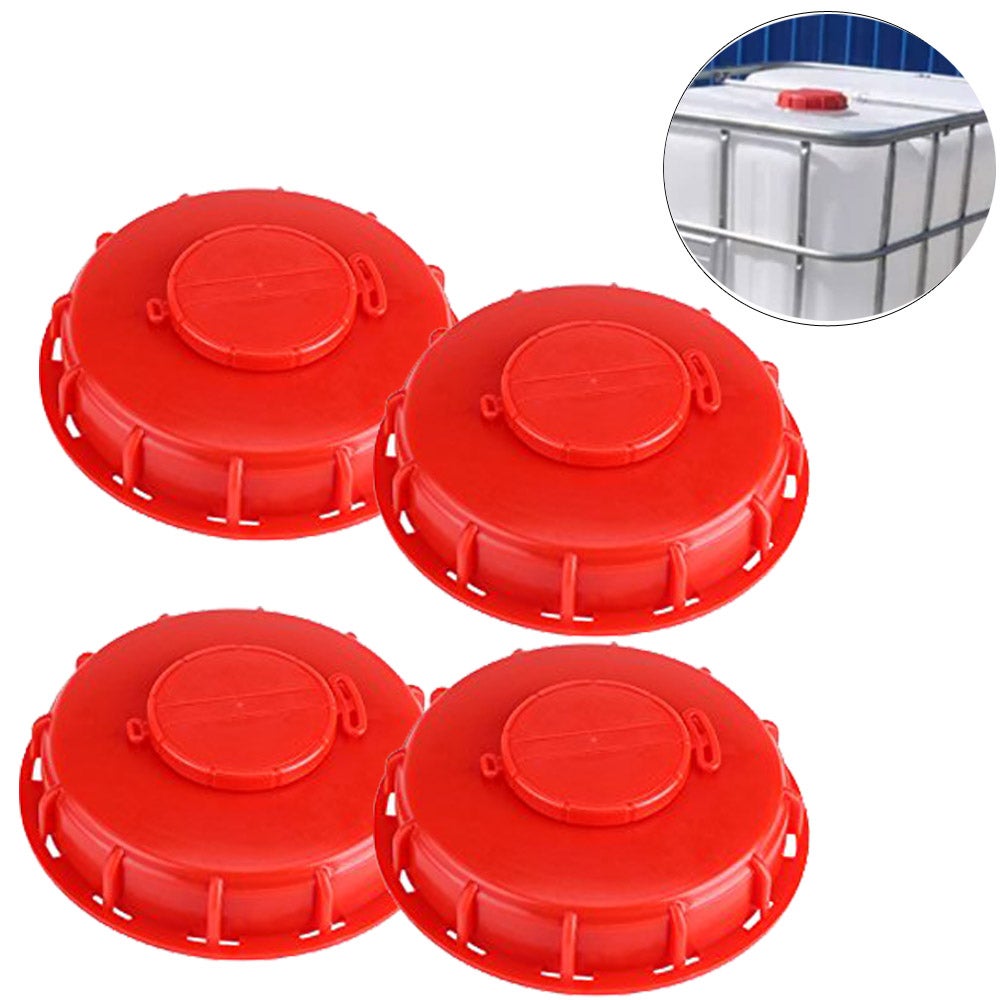 Pokrywa zbiornika IBC 4 sztuki, pokrywa zbiornika IBC, pokrywa 160 mm, czerwona