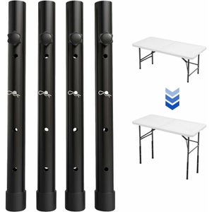 LINGJIA 10 Pièces Rehausseur Pied De Table, Pieds De Meubles