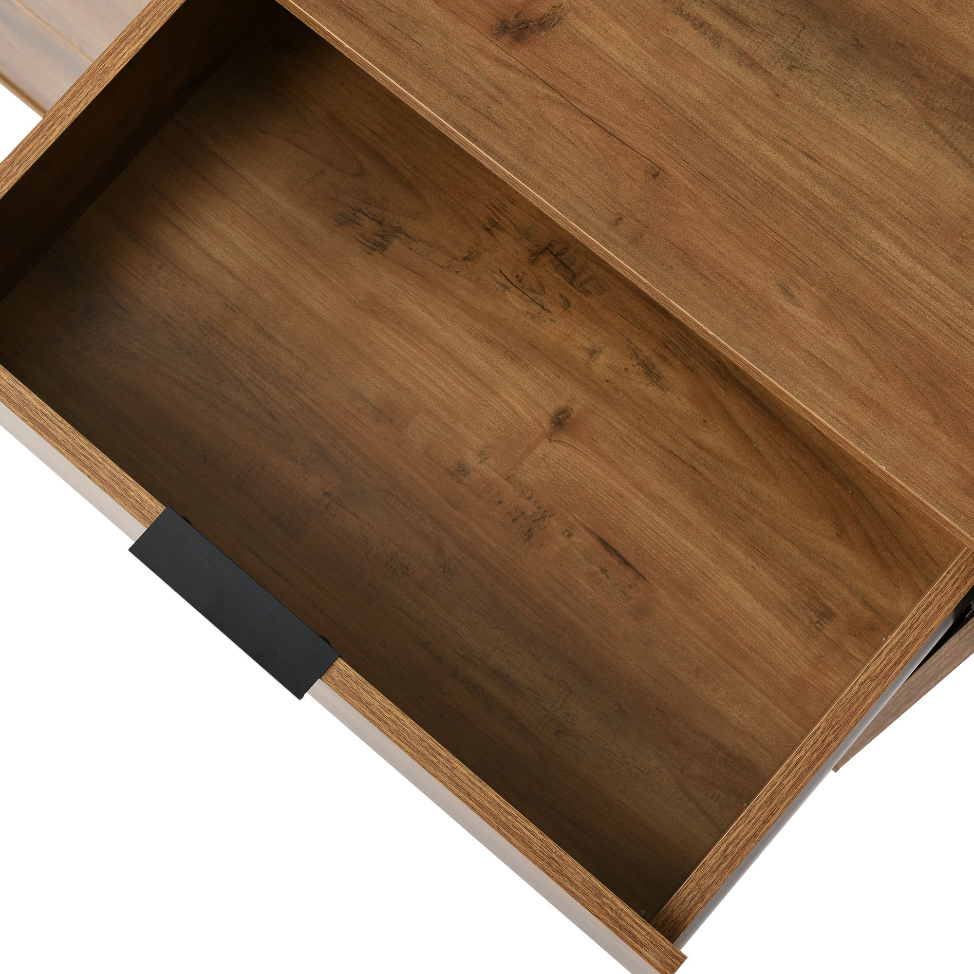 Commode à 6 tiroirs pour chambres et salons - 120 x 40 x 76 cm - chêne foncé - 8