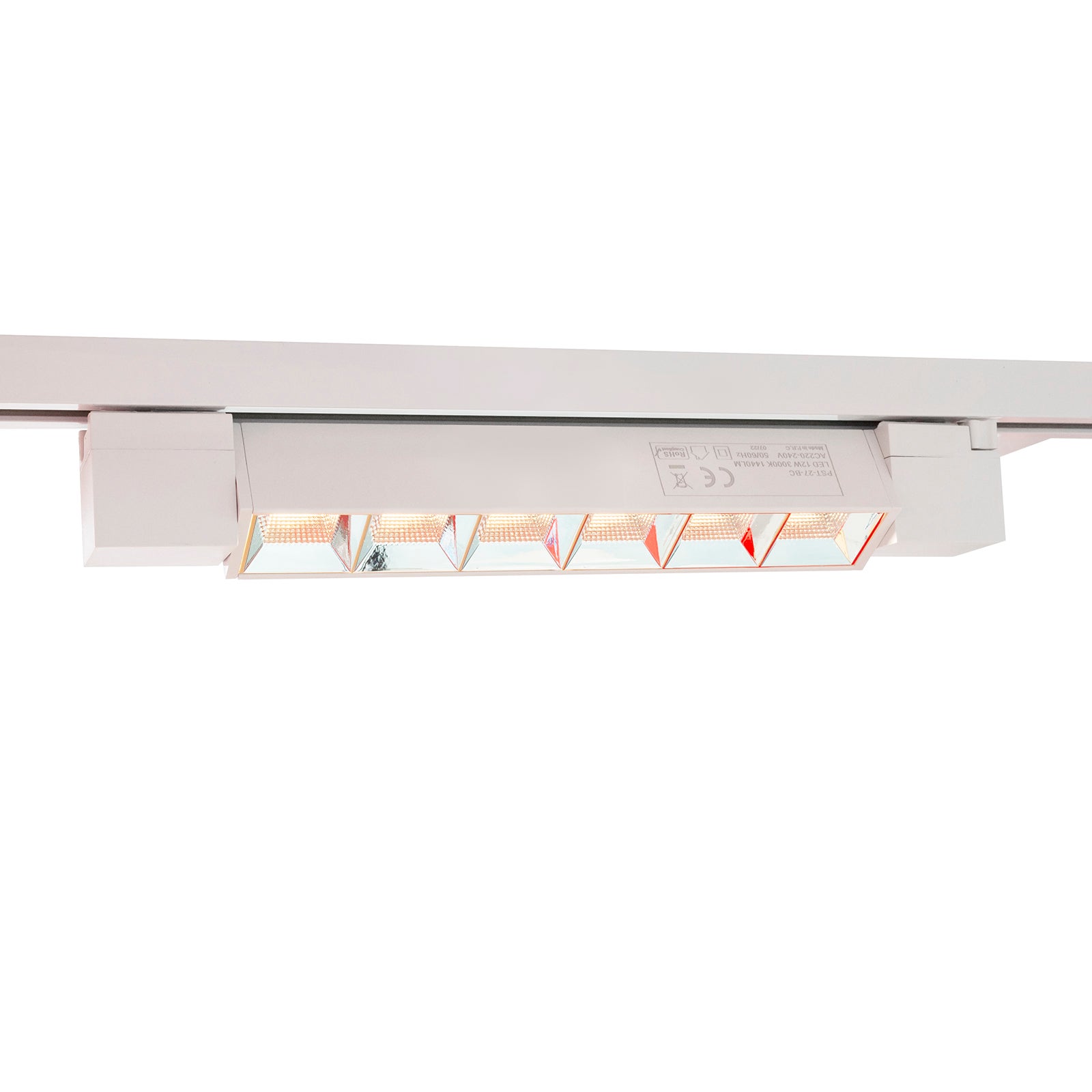 Barre de spots monophasée 6 LEDs 12W sortie 144W lumière spot réglable intérieur magasin fenêtre bureau 230V LUMIÈRE BLANCHE 6000K - 2