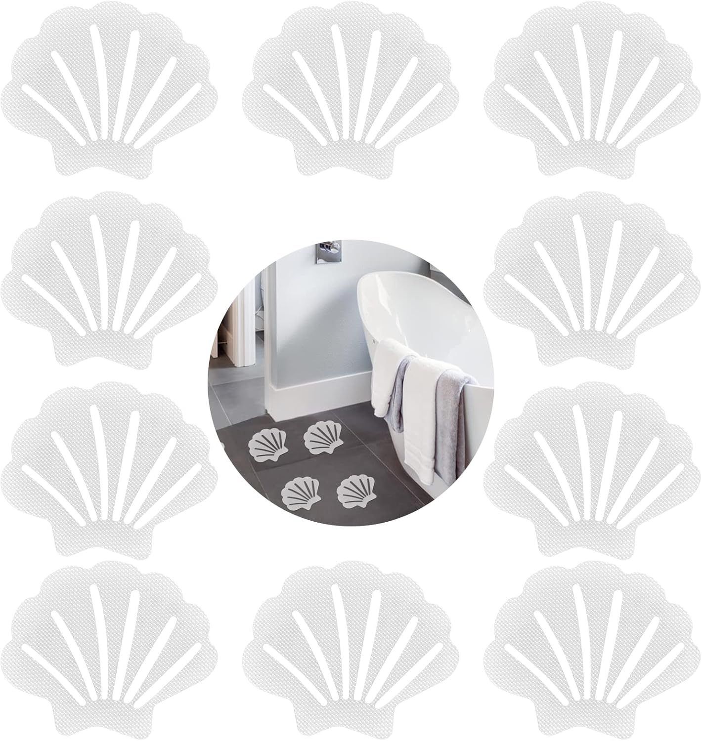 20 antypoślizgowych naklejek pod prysznic, paski bezpieczeństwa do wanny, wodoodporne naklejki pod prysznic