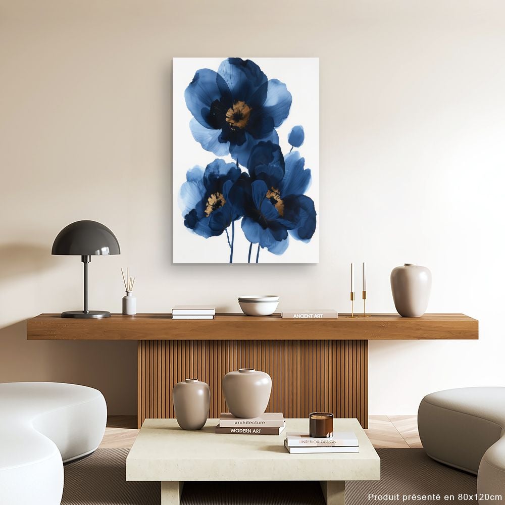 Toile murale Fleurs élégantes / 75x112cm / Fabriqué en France / Décoration murale / DADA ART - 2