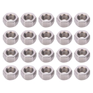 Dadi flangiati esagonali M8-1,25/8 mm M8 x 1,25 in acciaio inox (10 pezzi