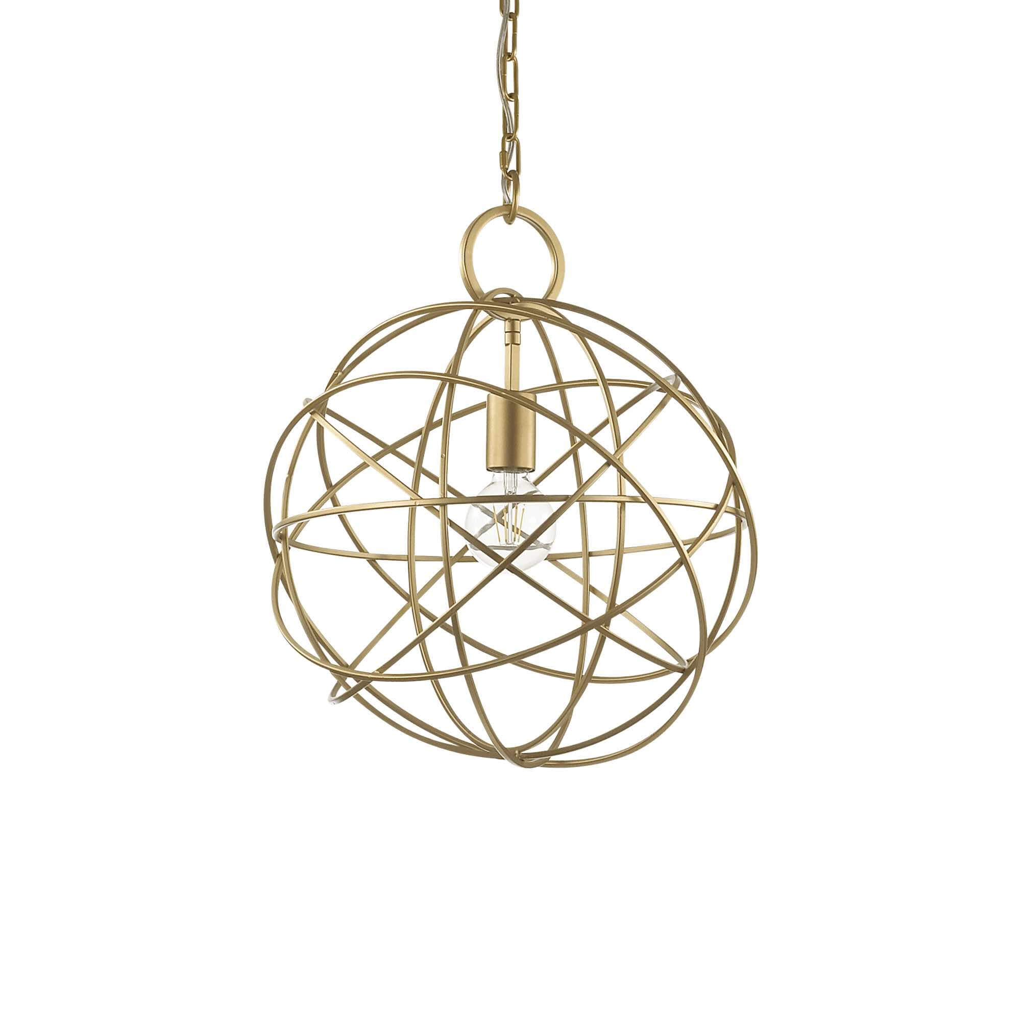 Ideal Lux  Suspension Dorée Konse 1 Ampoule , Leroy Merlin