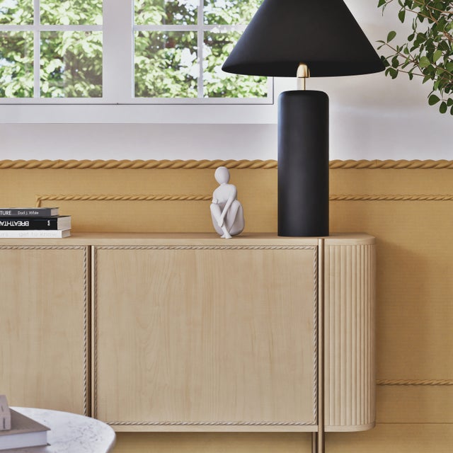 Moulure murale décorative en bois TORSADE 11 - 1,1 x 100 cm - Brut sans peinture - Cimaise - Plinthe - Baguette d'ornement