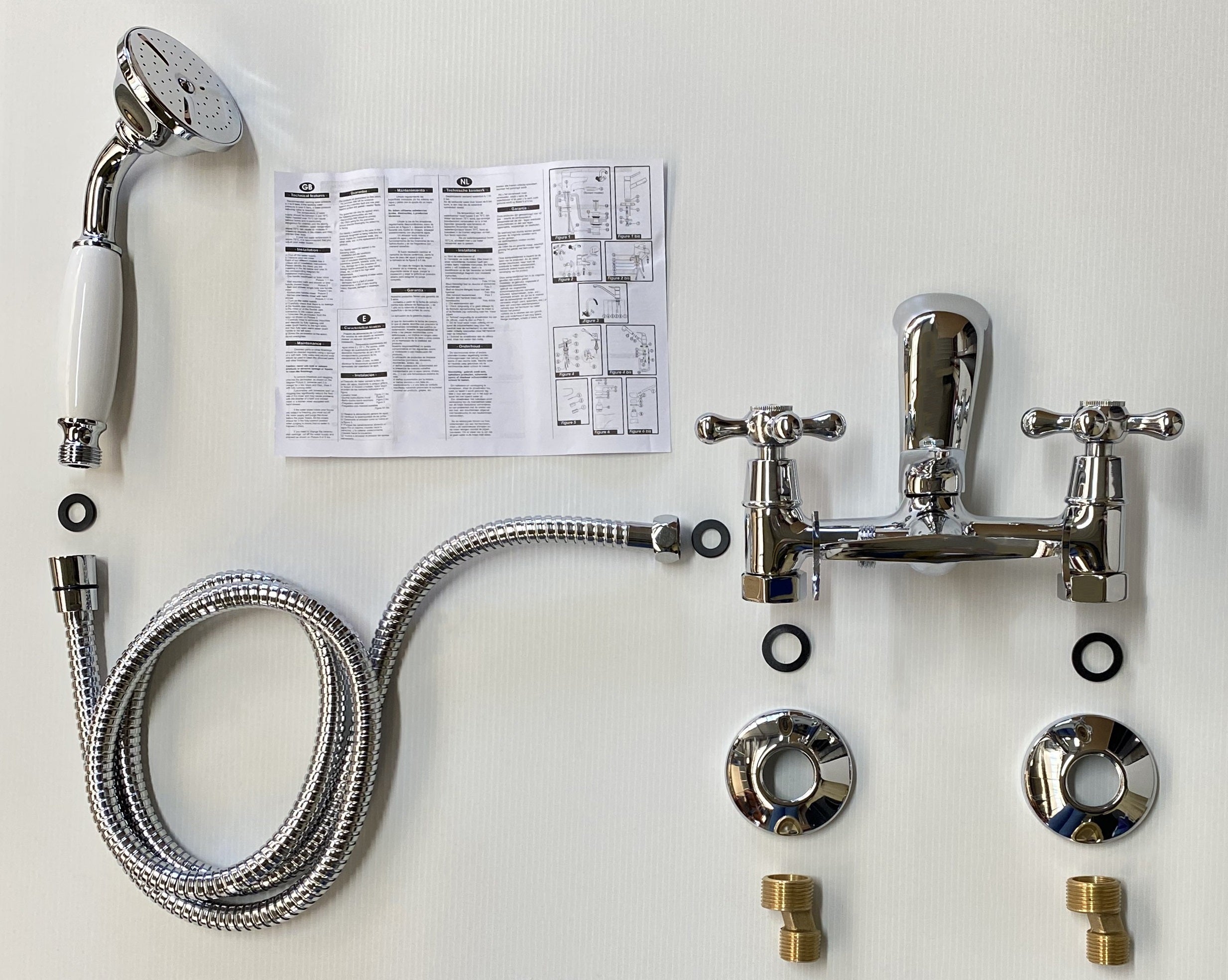 Mélangeur de Baignoire Rétro Chromé FEDLEEN by Eurosanit - 5