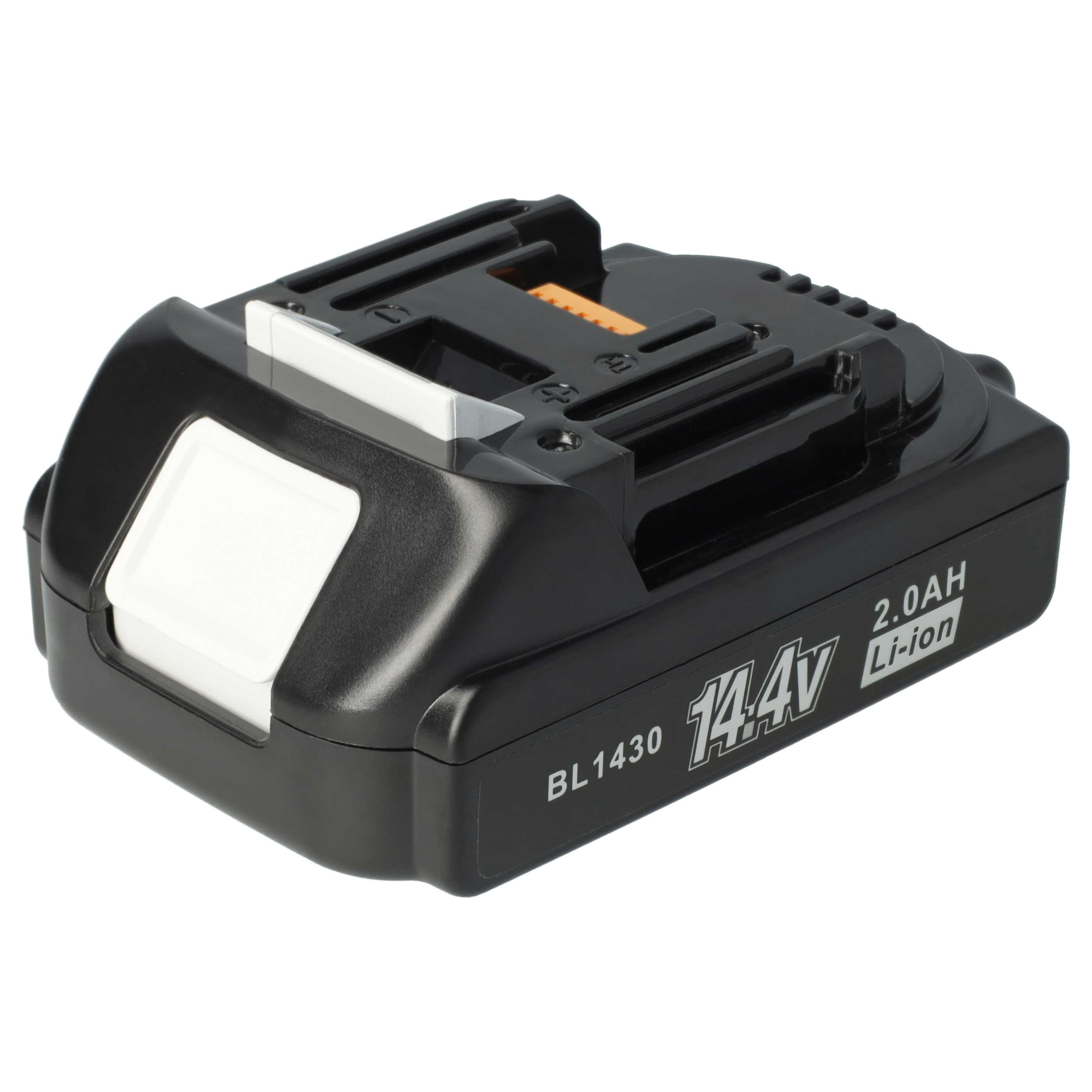 vhbw 2x Batterie compatible avec Makita CF201DZ, CF201DZW, DF440DRFX, DF440DRFXW, DA340DRF, DF440 outil électrique (2000 mAh, Li-ion, 14,4 V) - 2