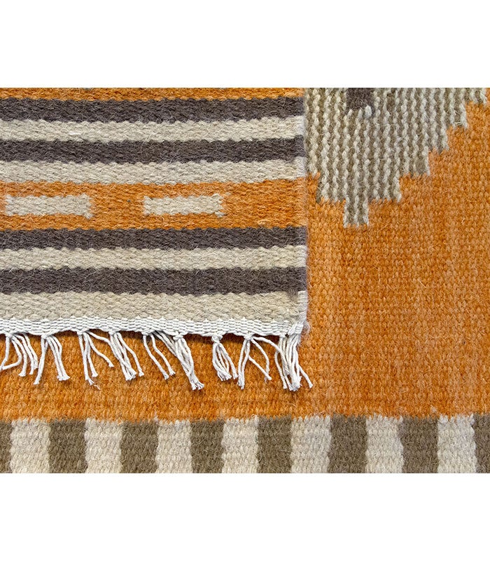 Hamid - KILIM AZTECA 110x60 - Tapis de salon Kilim, tissé à la main, 100 % laine, salon Kilim, chambre, salle à manger - 6