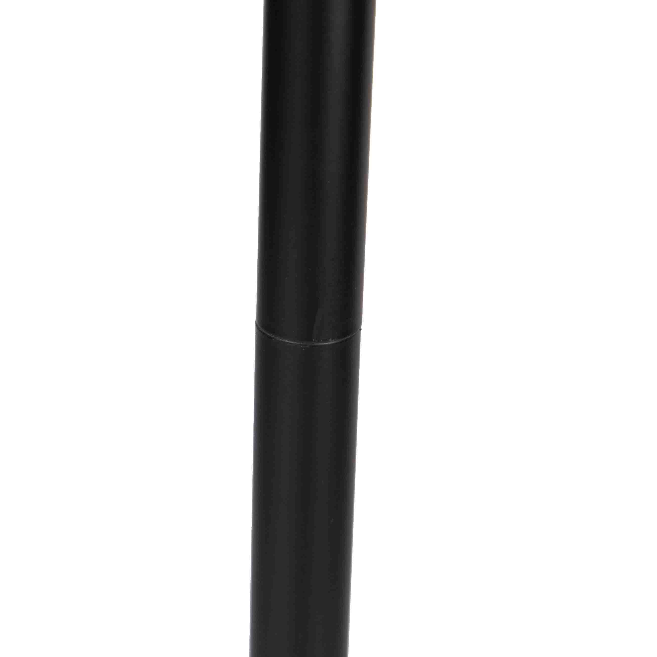 Qazqa moderne lampadaire - Berdien Fl - noir, led intégrée 6w incluse, Integrated led, dimmable, 163cm, idéal pour le salon - 7