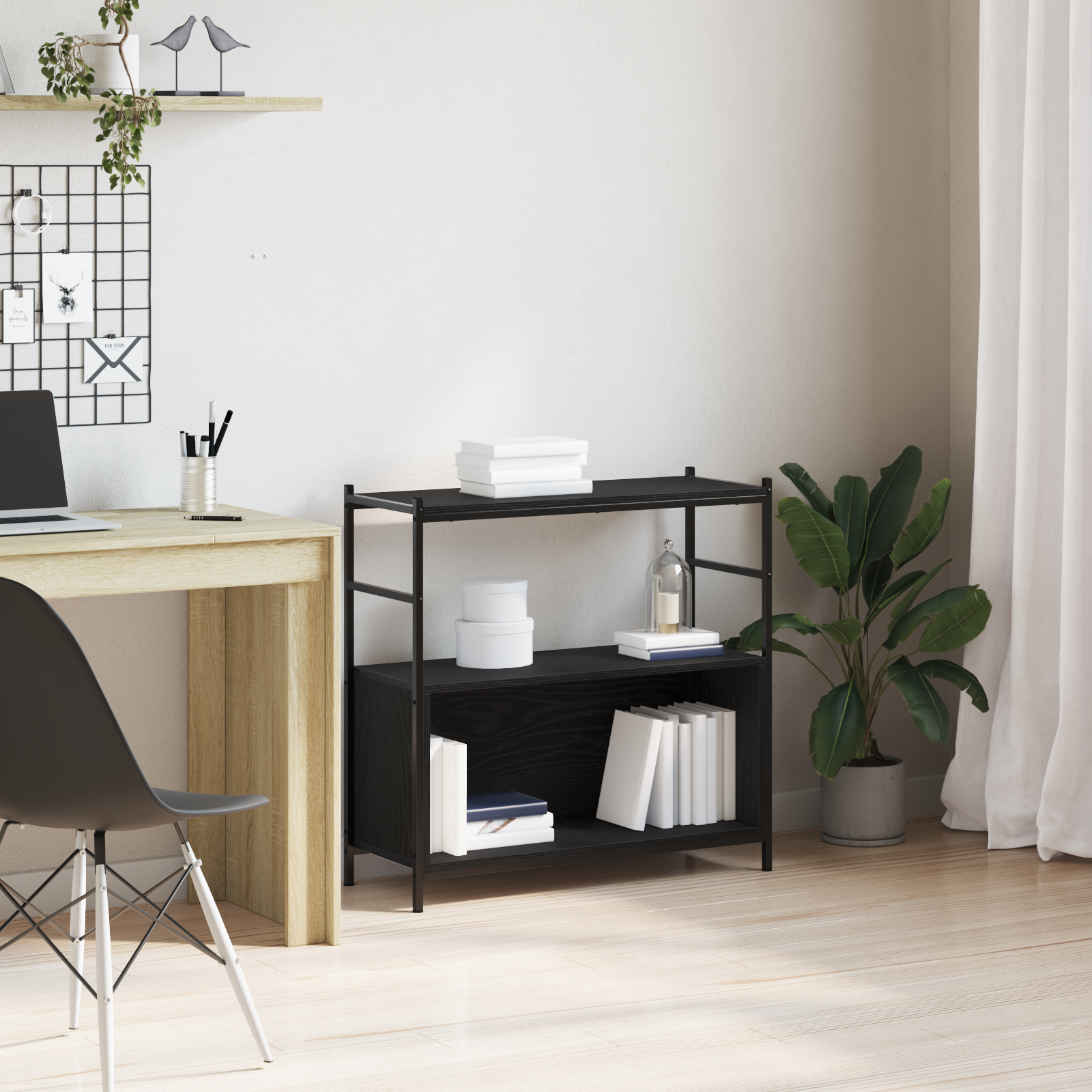 vidaXL Armadietto a Muro Rovere Fumo 102x30x20 cm in Legno