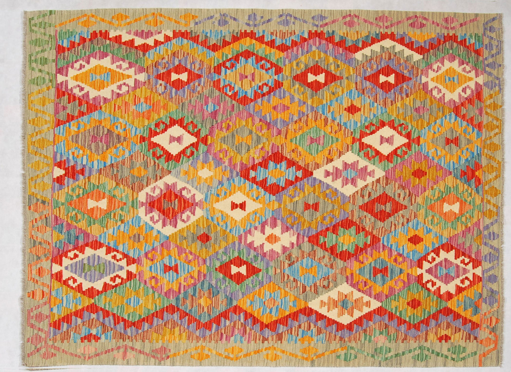 Oryginalny ręcznie robiony dywan, wymiary: 201x153, z certyfikatem autentyczności GalleriaFarah1970
