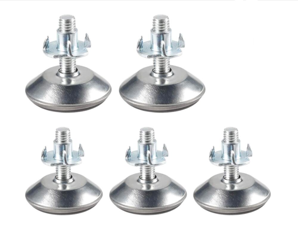 Lot De 4 Pieds Réglables Pour Baby-foot Et Billard - Nivelleur Métallique, Protection Sol, Réglage Hauteur Facile