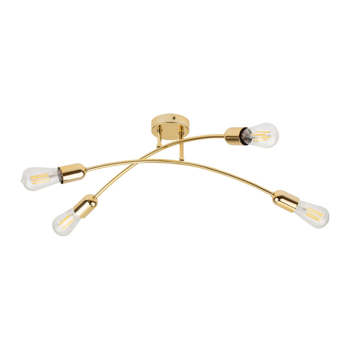 Lampa sufitowa wisząca Helix złota 4xE27x15W wym: 20 x 62 x 62 cm metal TK Lighting